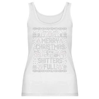 Meri Christmas Shitters Full Funny T Women Tank Top | Favorety DE