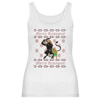 Merry Krampus Funny Ugly Christmas Women Tank Top | Favorety