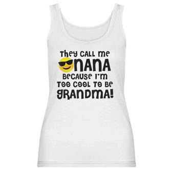 Mothers Day For Cool Nana Grandma Emoji Shades Women Tank Top | Favorety