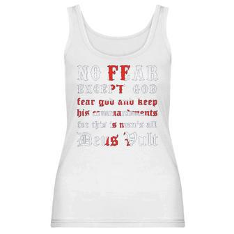 No Fear Except God Graphic Design Printed Casual Daily Basic Women Tank Top | Favorety UK