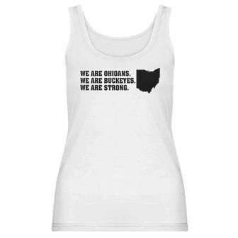 We Are Ohioans We Are Buckeyes We Are Strong Dewine Women Tank Top | Favorety CA