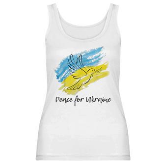 Peace For Ukraine Dove Ukraine Flag Lover Support Ukraine Men Women T-Shirt Graphic Print Casual Unisex Tee Women Tank Top | Favorety UK