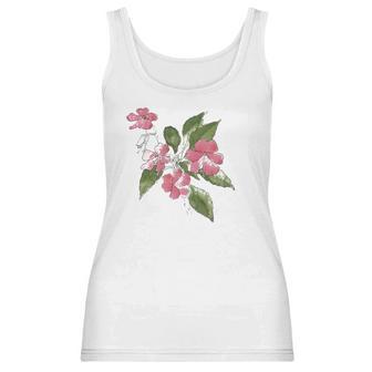 Pink Sultana Floral By Hannah Borger Overbeck Women Tank Top | Favorety UK