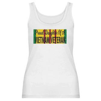 Proud Daughter Of A Vietnam Veteran Us War Service Ribbon Women Tank Top | Favorety AU