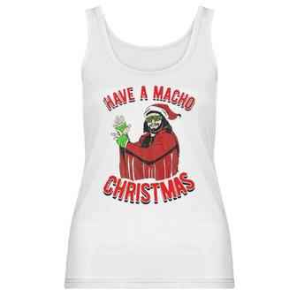 Randy Macho Man Savage Have A Macho Christmas Graphic Women Tank Top | Favorety