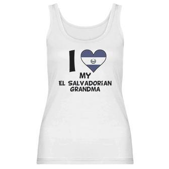 Really Awesome I Heart My El Salvadorian Grandma El Salvador Flag Baby Women Tank Top | Favorety DE