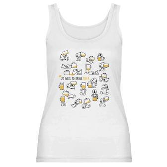 Snoopy 20 Ways To Drink Beer Shirt Women Tank Top | Favorety DE