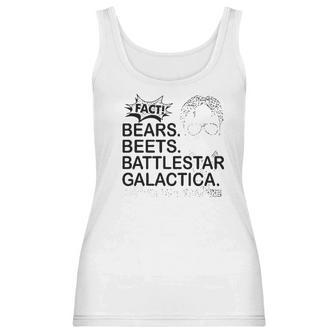 Squatch King Threads Bears Beets Battlestar Galactica Women Tank Top | Favorety