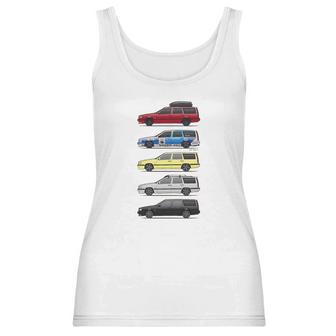 Stack Of Volvo 850R T5 Wagons Womens T-Shirts Women Tank Top | Favorety DE