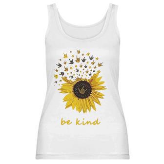 Trish Lucia Sunflower Be Kind Women Tank Top | Favorety UK