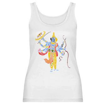 Vishnu Hindu God Hinduism India Indian Graphic Tee Women Tank Top | Favorety