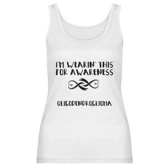 Im Wearin This For Awareness - Oligodendroglioma Black Women Tank Top | Favorety CA