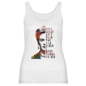 I Have Wing To Fly Frida Kahlo Women Empowerment Inspiring Women Tank Top | Favorety AU