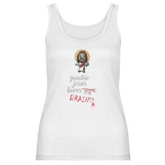 Zombie Jesus Loves You Meme Women Tank Top | Favorety CA