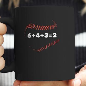 6 4 3 2 Double Play Baseball Player Gift Baseball Saying Coffee Mug | Favorety DE