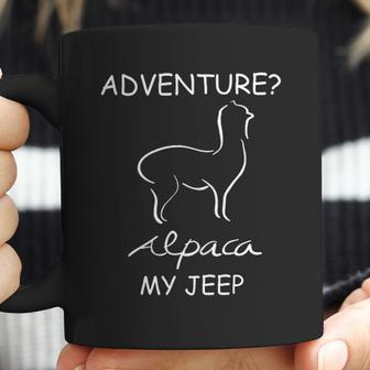 Adventure Alpaca My Jeep Road Trip Adventures Coffee Mug | Favorety UK