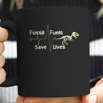 Anti Climate Change Fossil Fuels Save Lives Coffee Mug | Favorety UK