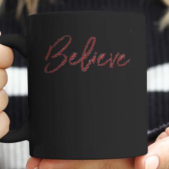 Apparel Kids Believe Christmas Red Raglan Coffee Mug | Favorety