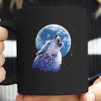 Call Of The Wild Howling The Full Moon Alpha Wolf Coffee Mug | Favorety AU