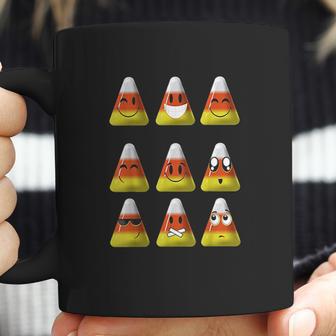 Candy Corn Emojis Halloween Cool Funny Emoticons Gift Coffee Mug | Favorety UK