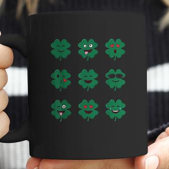 Clover Emojis St Patricks Day Emoticons Boys Girls Kids Coffee Mug | Favorety UK