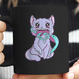 Creepy Kawaii Anime Cat Horror Pastel Goth Coffee Mug | Favorety