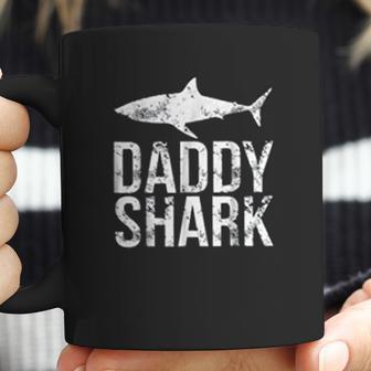 Daddy Shark Black Best Christmas Gifts For Dad Coffee Mug | Favorety DE