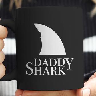 Daddy Shark Black Design Best Christmas Gifts For Dad Coffee Mug | Favorety