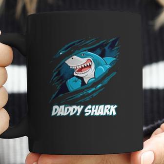 Daddy Shark In Blood Best Christmas Gifts For Dad Coffee Mug | Favorety UK