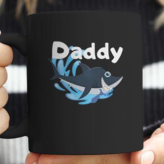 Daddy Shark Cartoon Gift Dad Birthday Gifts Coffee Mug | Favorety CA