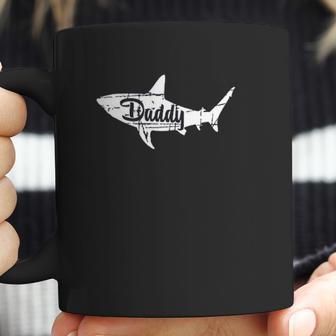 Daddy Shark Cute Art Dad Birthday Gifts Coffee Mug | Favorety