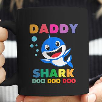 Daddy Shark Doo Doo Funny Dad Birthday Gifts Coffee Mug | Favorety