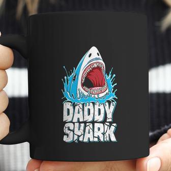 Daddy Shark Fathers Day Gifts Family Matching Dad Coffee Mug | Favorety AU