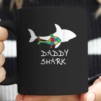 Daddy Shark Puzzle Dad Birthday Gifts Coffee Mug | Favorety