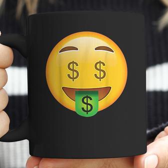 Emoji Money Face Cute Smile Dollar Signs Eyes Mouth Emotic Coffee Mug | Favorety DE