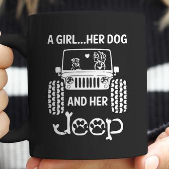 A Girl Her Dog And Her Jeep Coffee Mug | Favorety