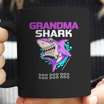 Grandma Shark Mothers Day Gift From Husband Son Coffee Mug | Favorety UK