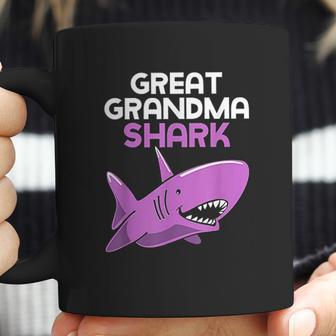 Great Grandma Shark Funny Family Gift Coffee Mug | Favorety AU