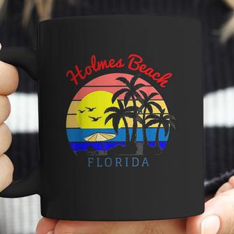 Holmes Beach Florida Vintage Retro Beach Sunset Coffee Mug | Favorety