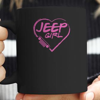 Jeep Girl - Pink Heart Lovely T-Shirt Coffee Mug | Favorety DE