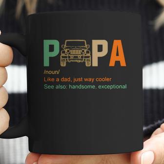 Jeep Papa Noun Like A Dad Just Way Cooler Vintage Coffee Mug | Favorety AU