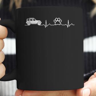 Jeeps And Paw Heartbeat For Jeepsdog And Cat Lovers Coffee Mug | Favorety AU