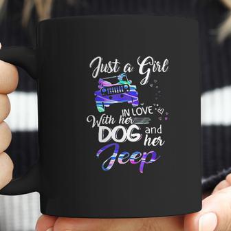 Just A Girl In Love With Her Dog And Her Heart For Jeep Coffee Mug | Favorety AU