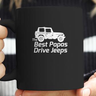 Mens The Best Papas Drive Jeeps Funny True Coffee Mug | Favorety UK