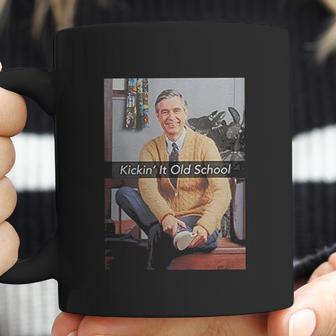 Mister Rogers Kickin It Old School Official Fitted T-Shirt Coffee Mug | Favorety AU