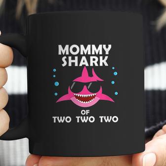 Mommy Shark Of Two Announcement Coffee Mug | Favorety CA