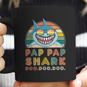 Pap Pap Shark Father Day Gifts For Men Grandpa Shark Coffee Mug | Favorety DE