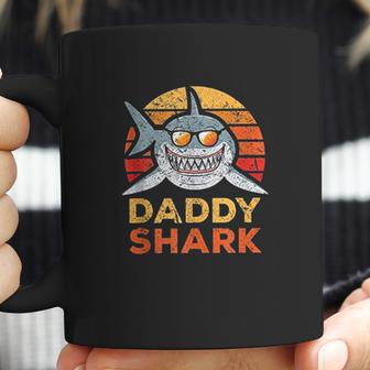 Retro Daddy Shark Design Funny Fathers Day Gift Dad Coffee Mug | Favorety