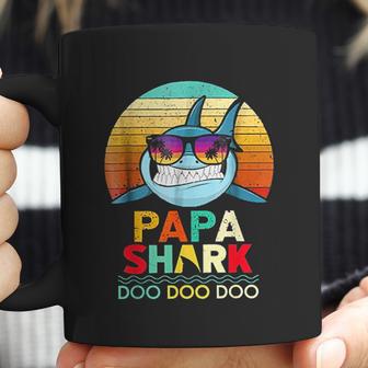 Retro Vintage Papa Shark Doo Doo Doo Coffee Mug | Favorety UK