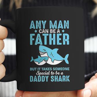 Special To Be A Daddy Shark Gift For Dad Papa Coffee Mug | Favorety AU